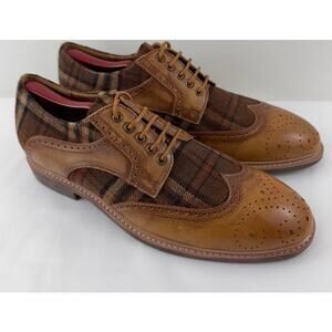 Spring Step L’Artiste Thavo-Plaid‎ tan oxfords